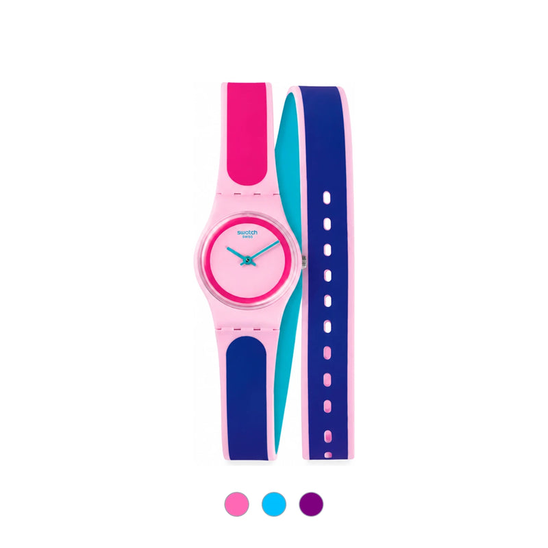 Swatch Women’s Rubber Strap Watch LP140