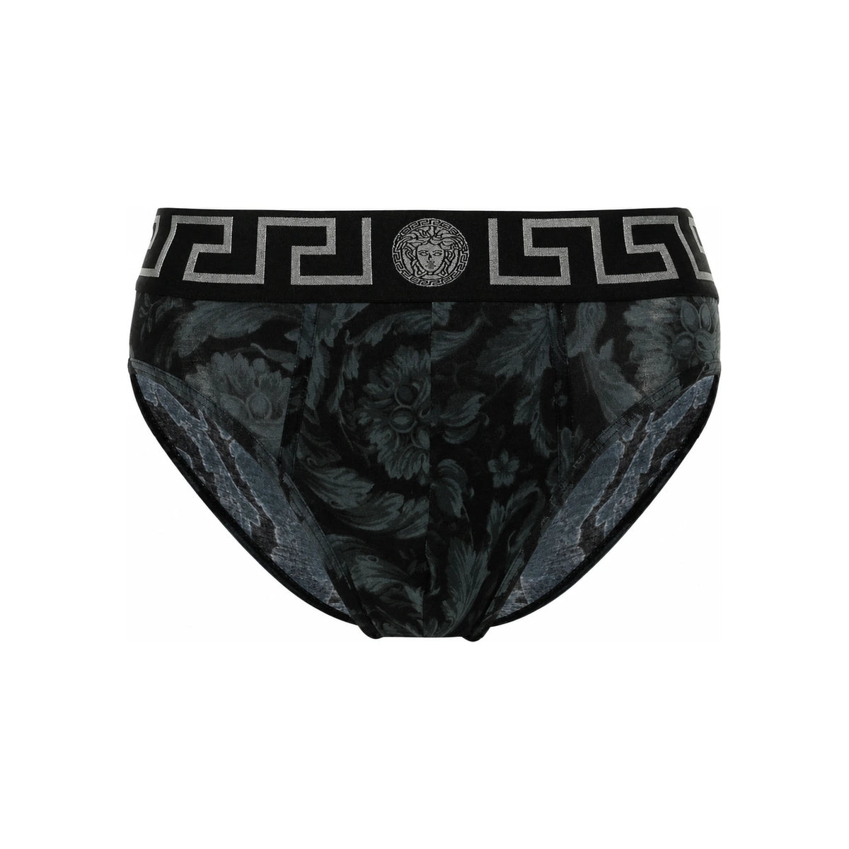 Versace Baroque Print Briefs Men’s Underwear Black Gold