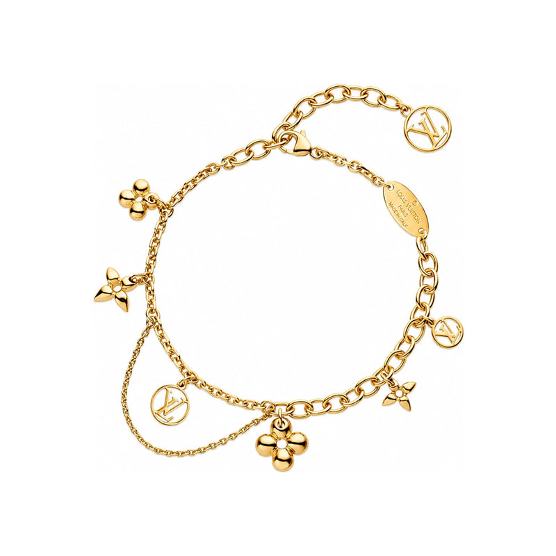 Louis Vuitton Blooming Supple Bracelet Women’s Gold-Tone Monogram