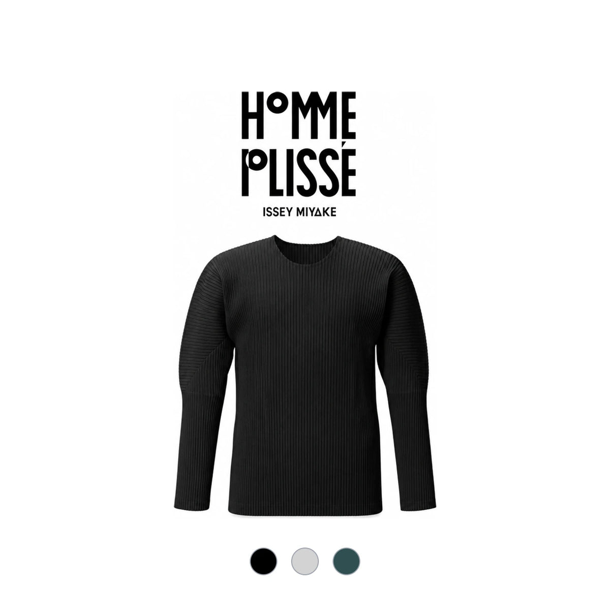 Issey Miyake Homme Plisse Basic Long Sleeve T-Shirt JK021