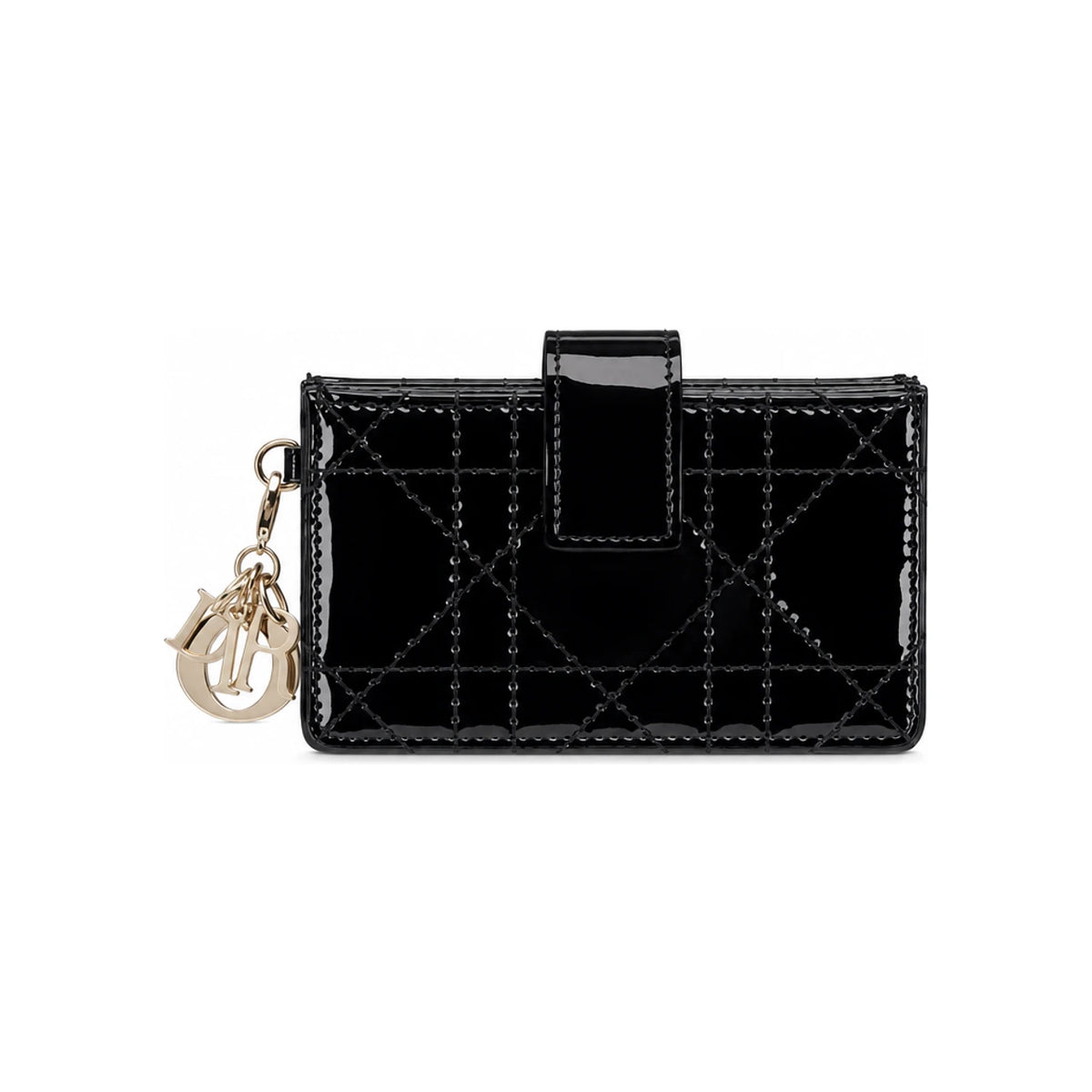 DIOR Lady Dior Jasmine Leather Card Holder Wallet