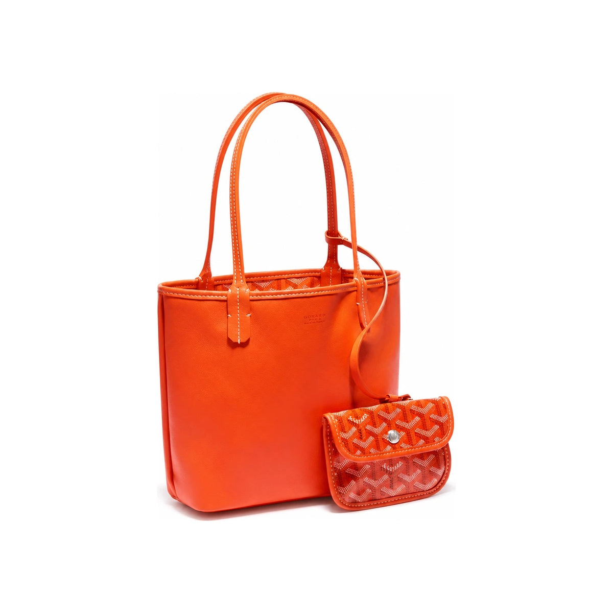 GOYARD Anjou Mini Tote Bag Orange Women’s Leather Handbag ANJOUSMINCG07 TY07P