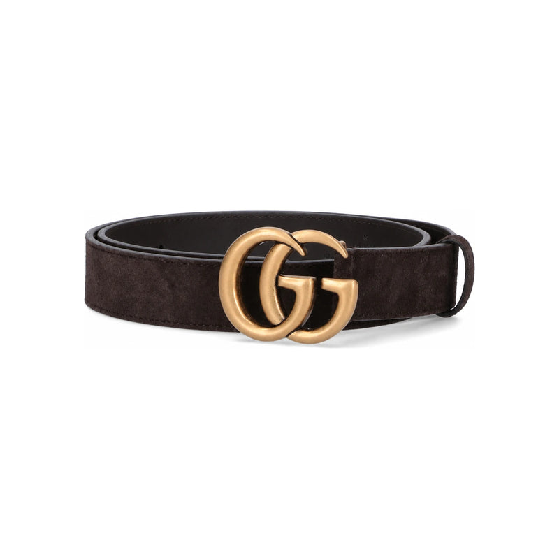 GUCCI Shiny GG Leather Unisex Belt 414516