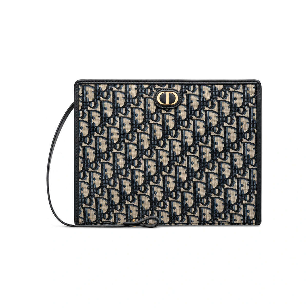 DIOR 30 Montaigne Dea Blue DIOR Oblique Jacquard Crossbody Pouch