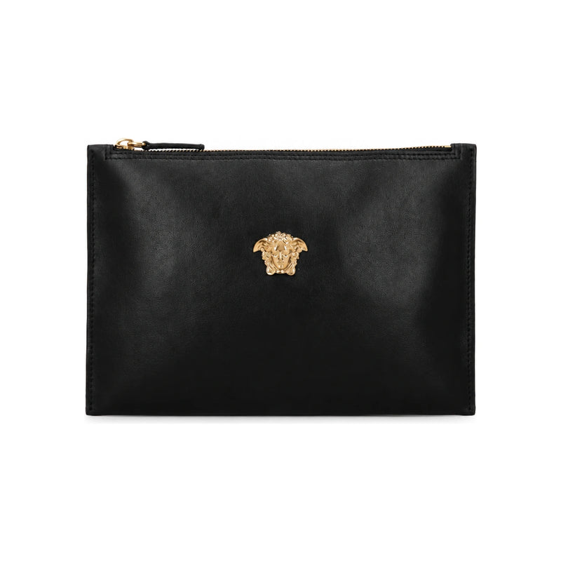 Versace La Medusa Leather Clutch Pouch 1020232 1A14675 1B00V