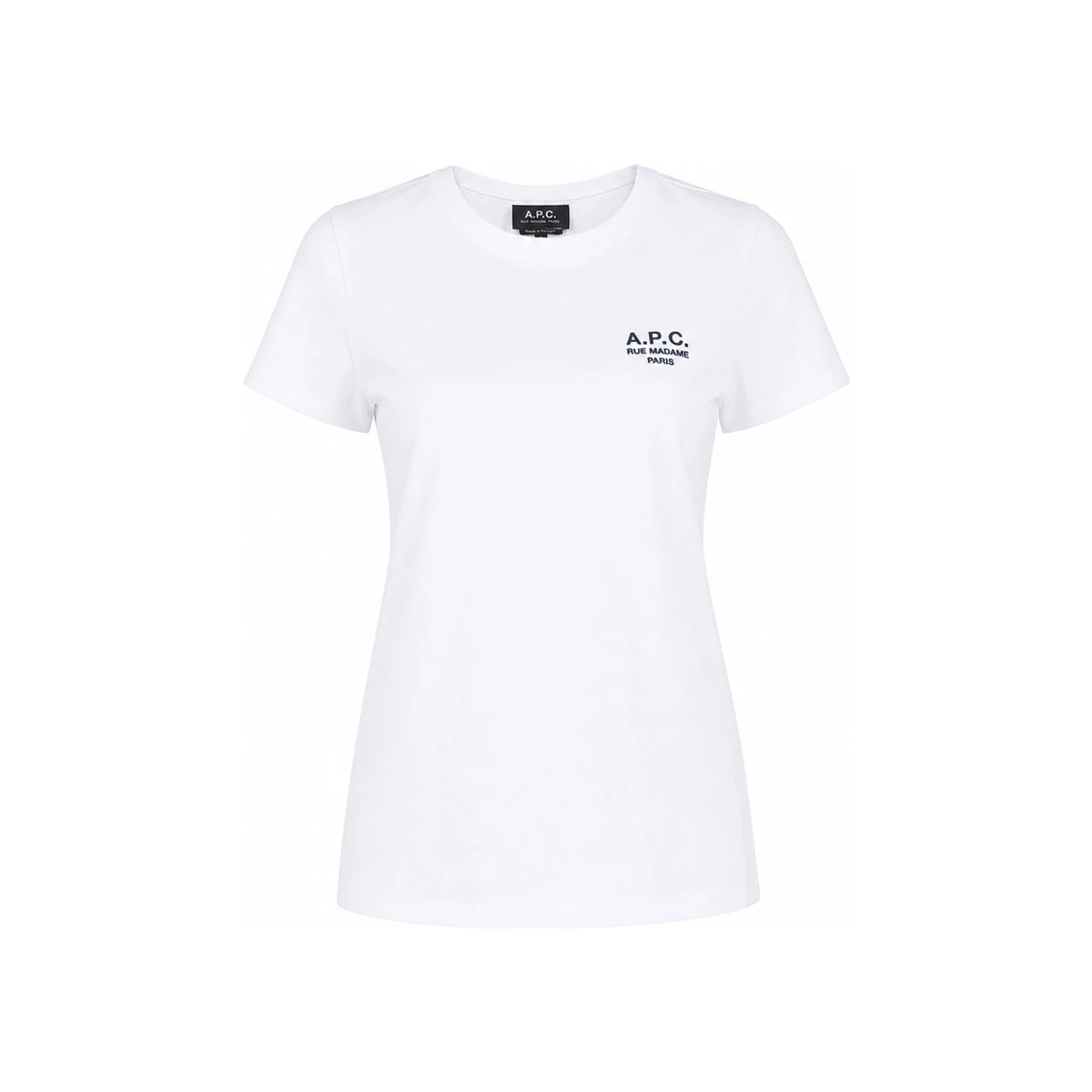 A.P.C. Denise Logo Embroidered Short Sleeve T-Shirt Dark Navy