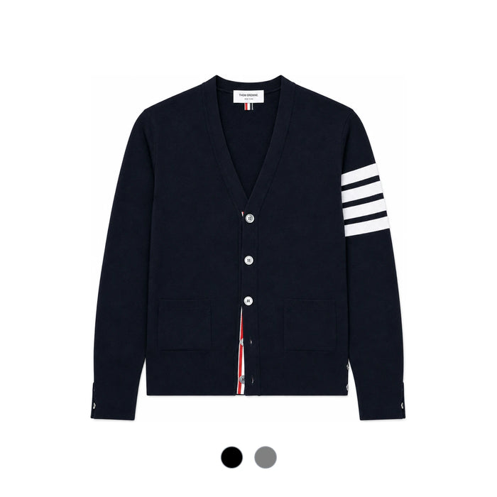 THOM BROWNE Men's Diagonal Armband Wool Cardigan MKC002A 038