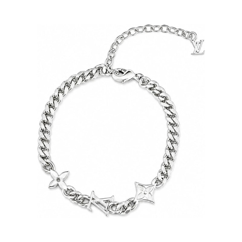 Louis Vuitton Men's Monogram Chain Bracelet M1407A