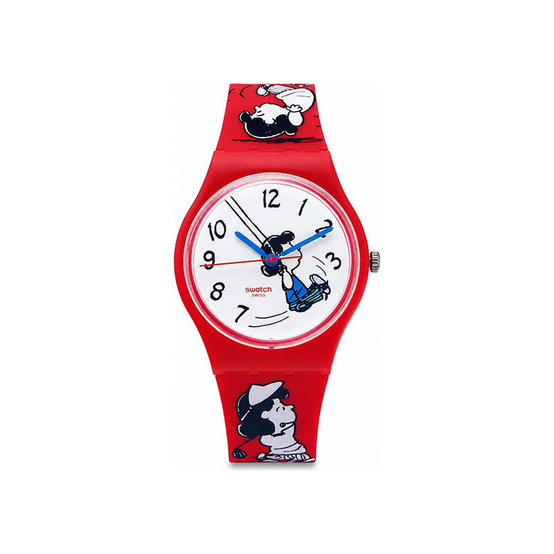 Swatch Unisex Rubber Strap Watch SO28Z106