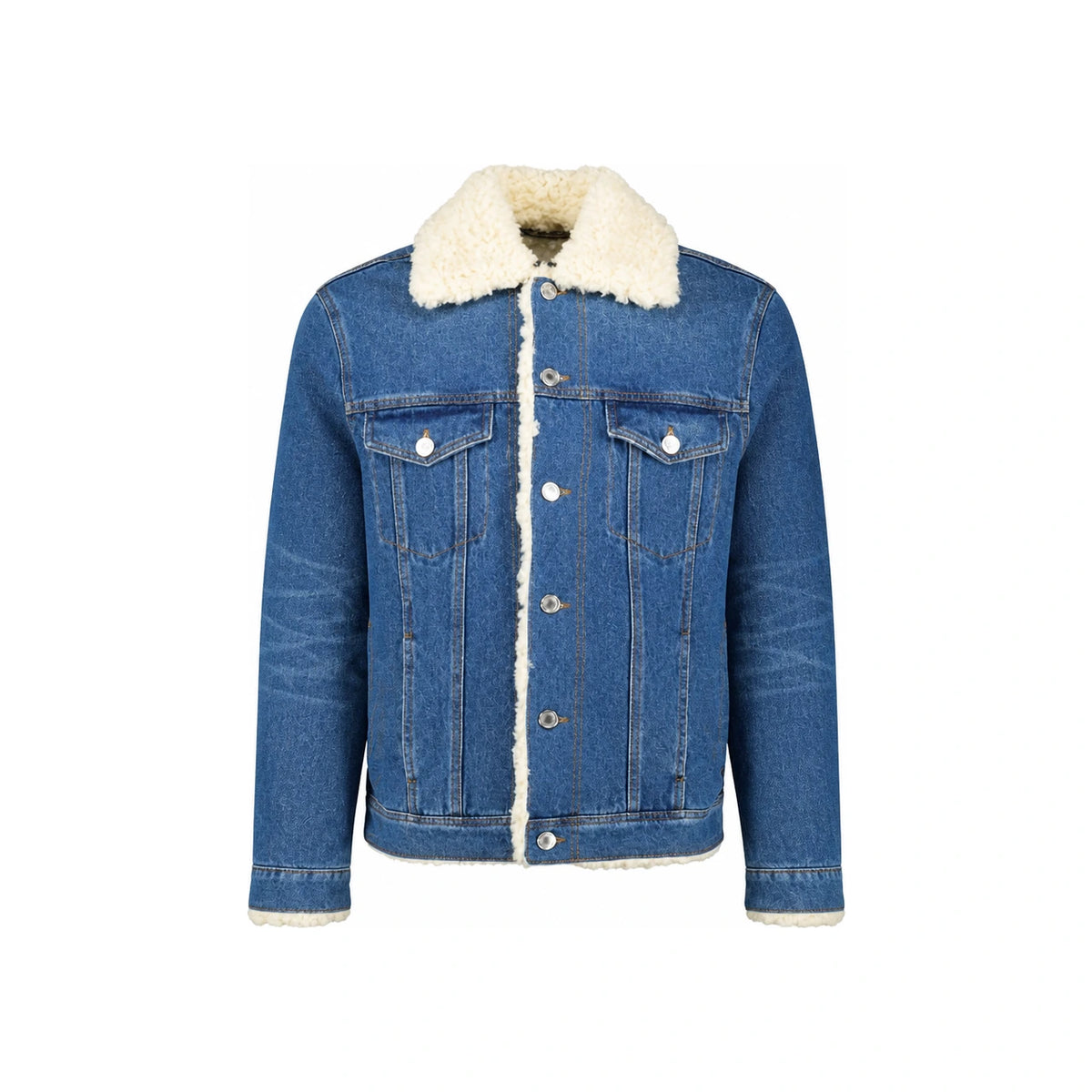 AMI Used Blue Denim Jacket UJK239 DE0016 480