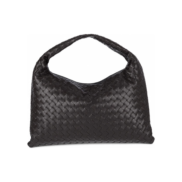 Bottega Veneta Small Hop Leather Tote Bag Brown