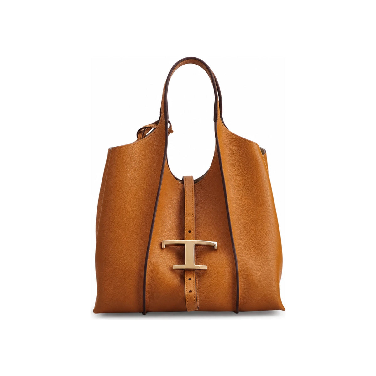 Tods Timeless Mini Shopper Tote Bag Saffiano Leather Blue