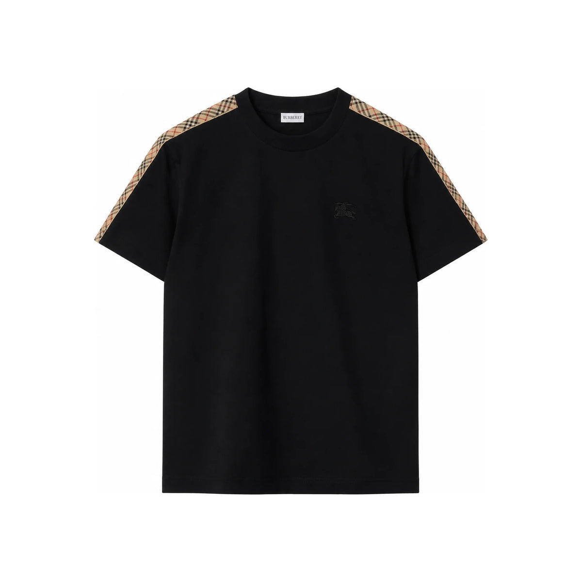 BURBERRY EKD Logo Check Trim Short Sleeve T-Shirt for Men