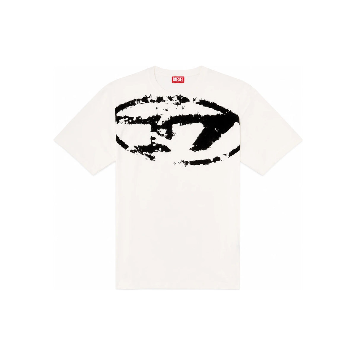 DIESEL Black Cotton Short Sleeve T-Shirt for Men