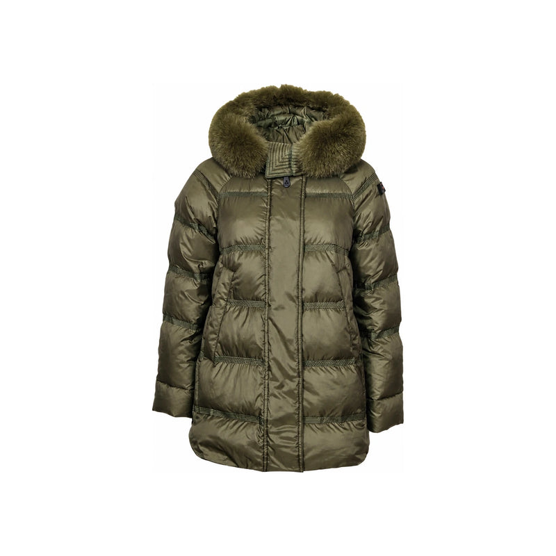 Peuterey Faux Fur Hood Goose Down Women’s Puffer Jacket PED5110 600