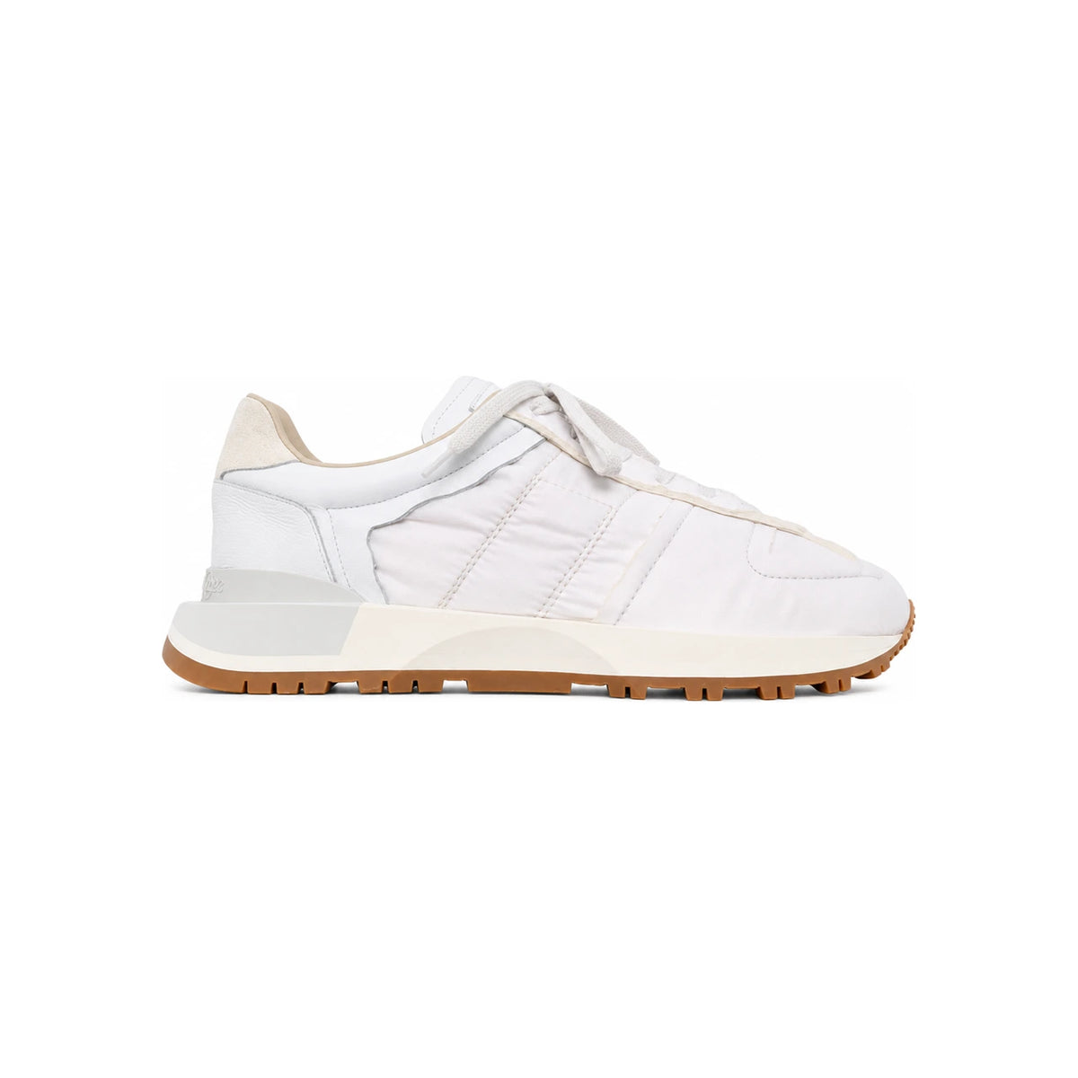 Maison Margiela White Leather Low-Top Sneakers