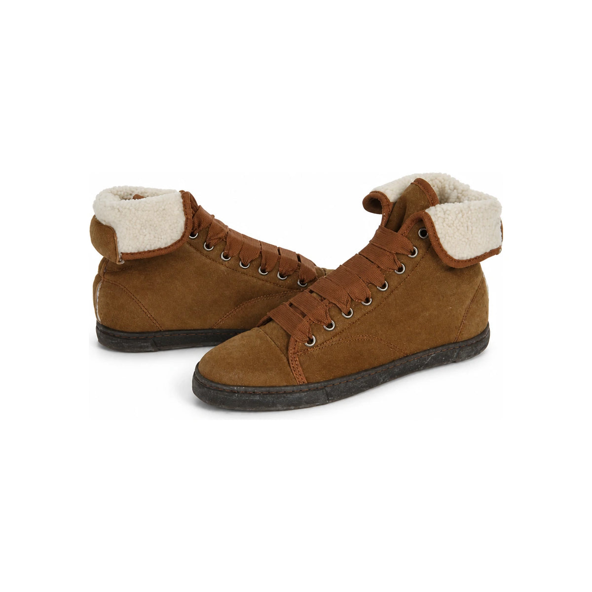 Lanvin Shearling High-Top Women’s Sneakers AW5BHISHEP6B 58