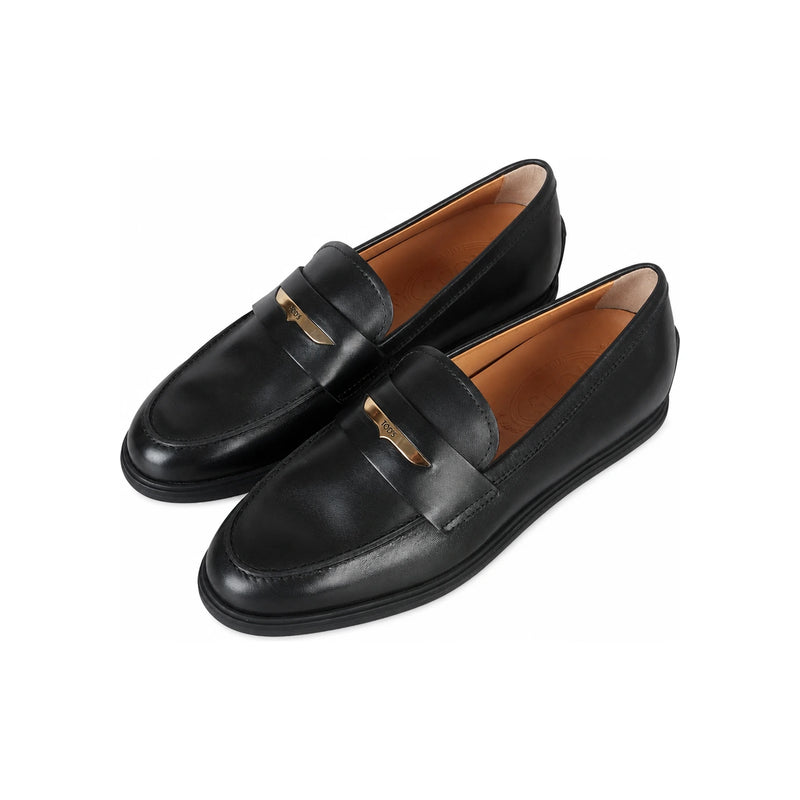 Tods Women’s Black Leather Loafers XXW62L0JF00N6MB999
