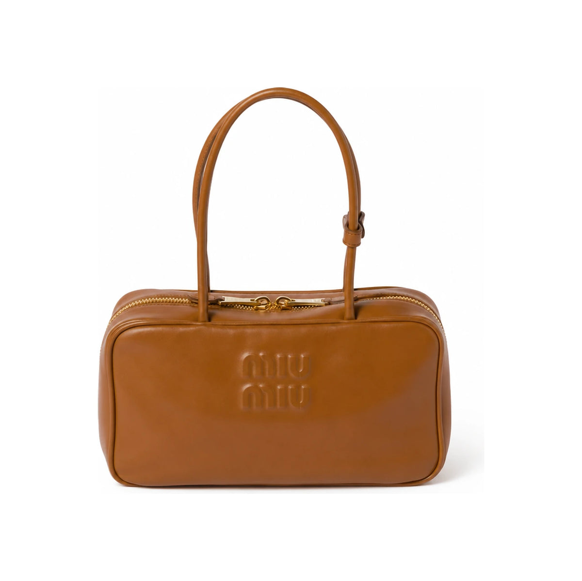Miu Miu Bow Leather Top Handle Tote Bag