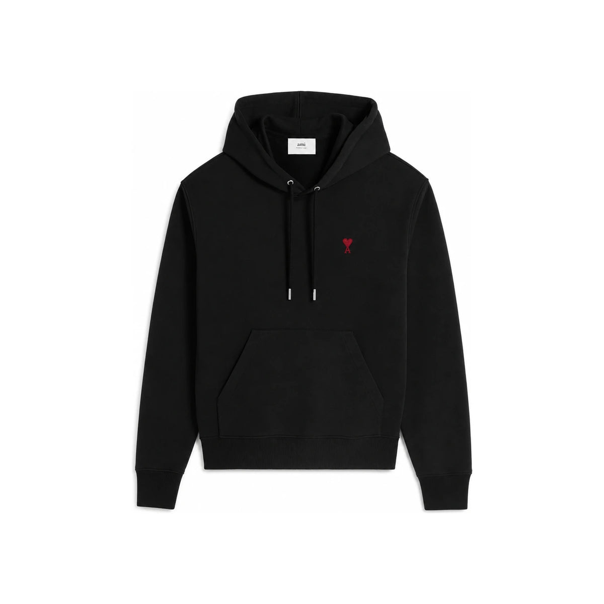 AMI Embroidered Logo Black Hoodie USW235730001