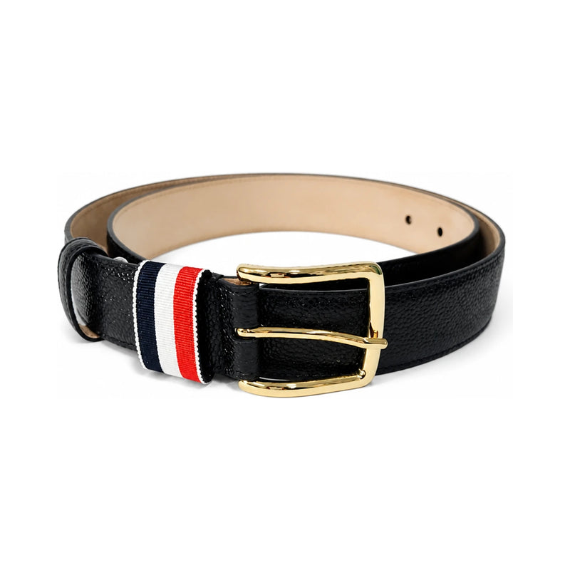THOM BROWNE Calfskin Leather Belt MCX039A