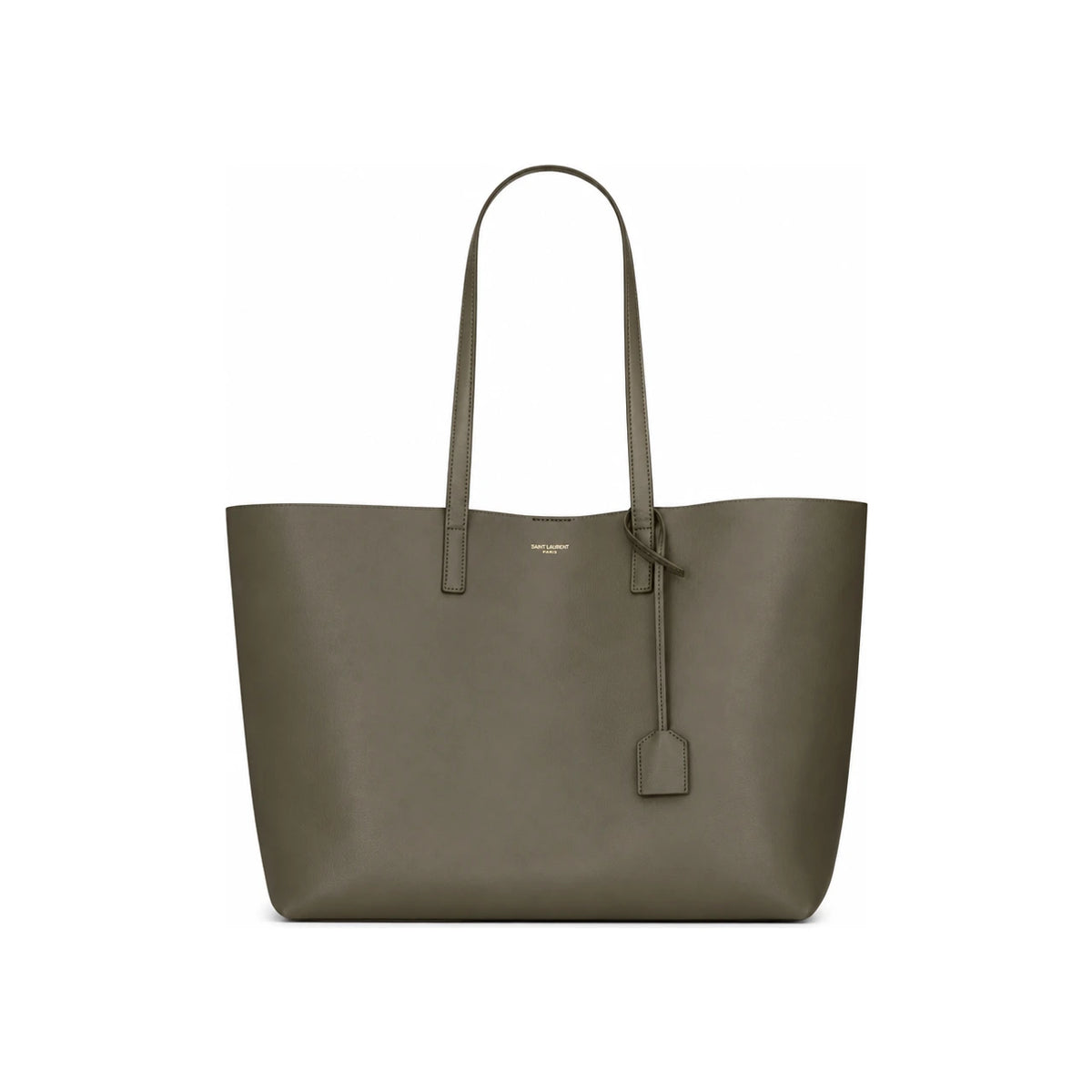Saint Laurent East West Leather Shopping Tote Light Musk