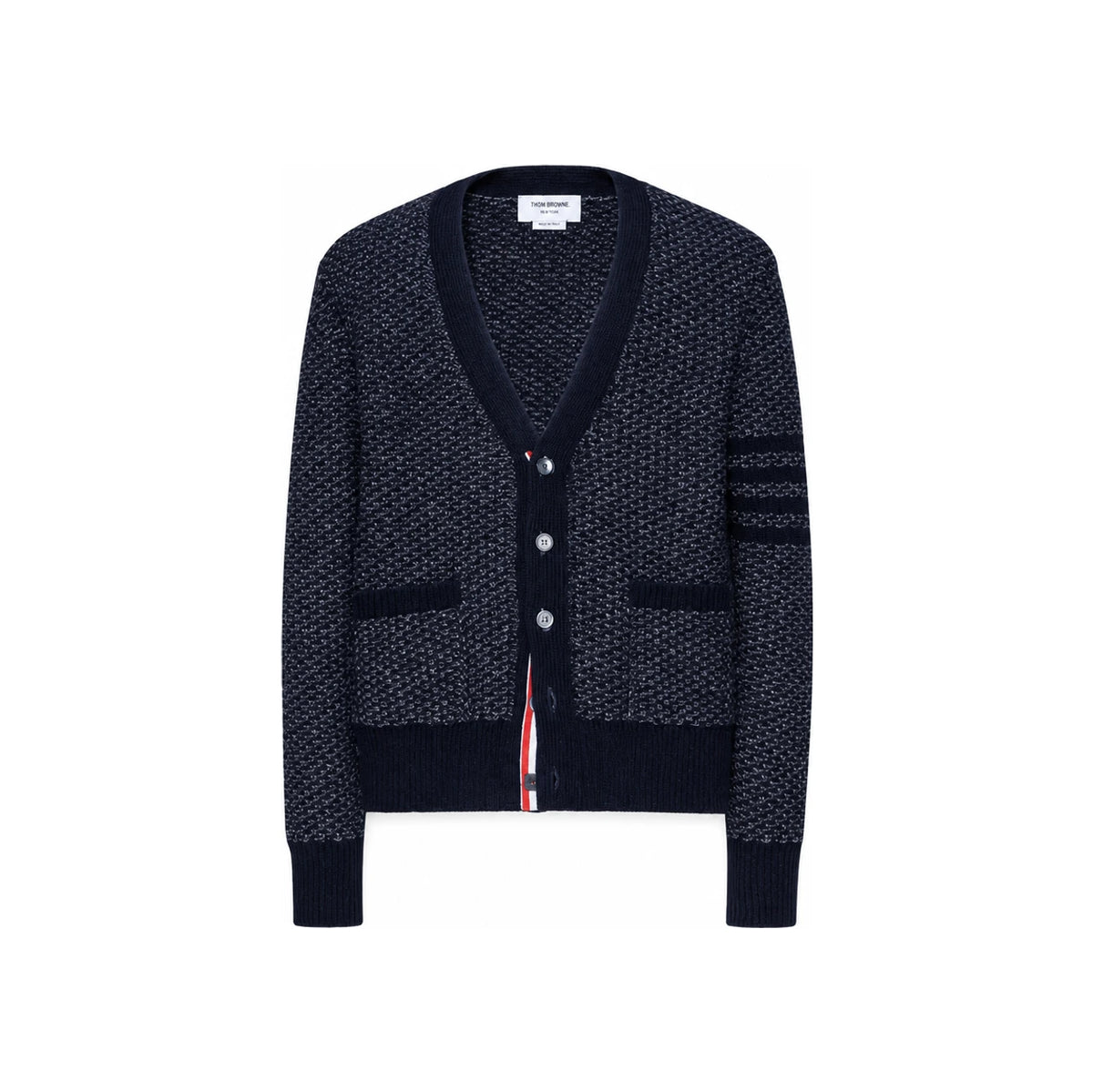 THOM BROWNE Diagonal Texture Relaxed Fit Cardigan MKC578A Y1032 415