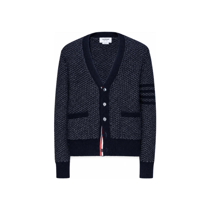 THOM BROWNE Diagonal Texture Relaxed Fit Cardigan MKC578A Y1032 415