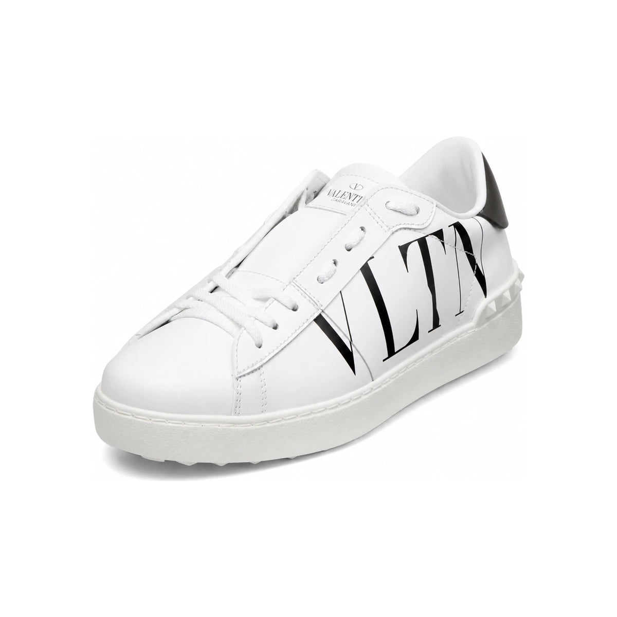VALENTINO VLTN Logo White Leather Low-Top Sneakers