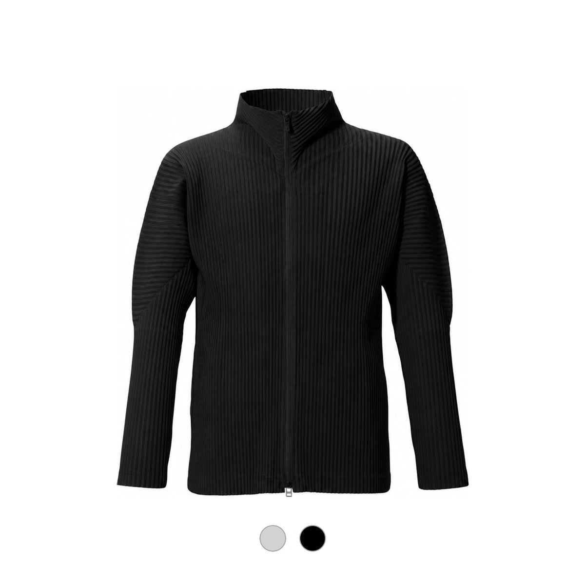 Issey Miyake Homme Plisse Zip-Up Jersey Cardigan JL140