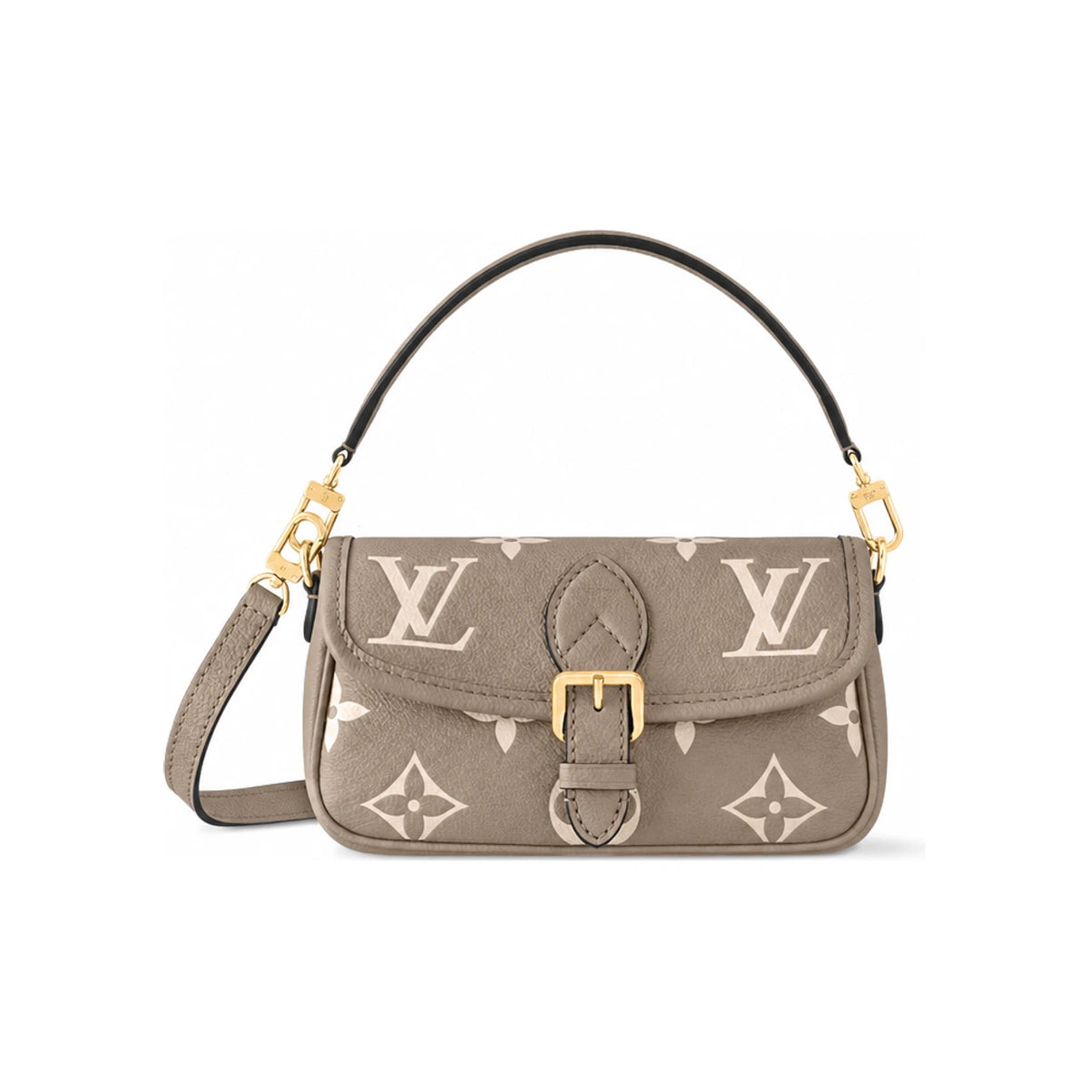 Louis Vuitton Nano Diane Shoulder Bag Tourterelle Beige Cream