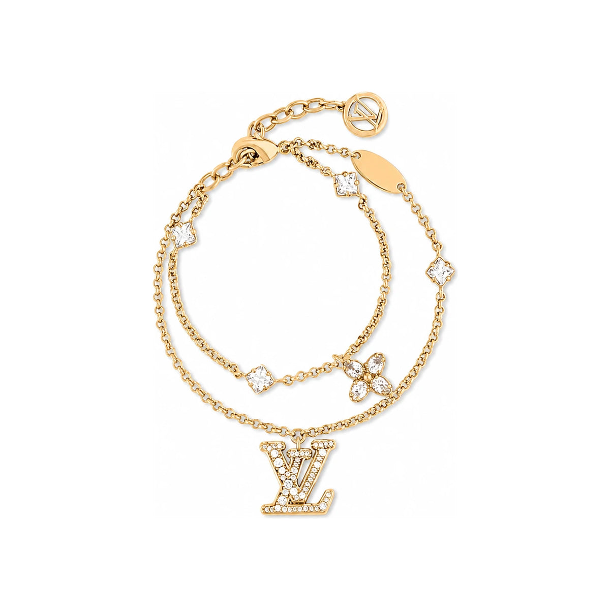 Louis Vuitton Lady LV Bracelet Gold-Tone Metal