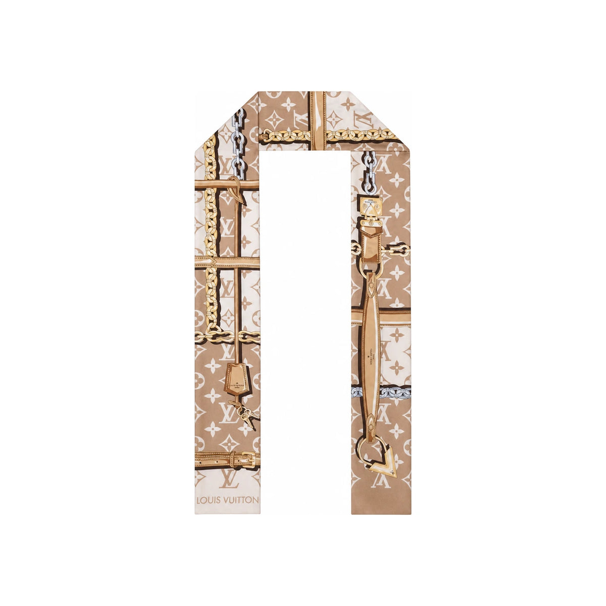 Louis Vuitton Monogram Confidential Bandeau Silk Scarf