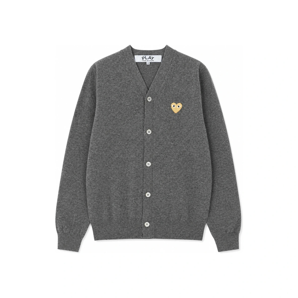 Comme des Garcons Play Gold Heart Patch Unisex Cardigan AX N050 051 3