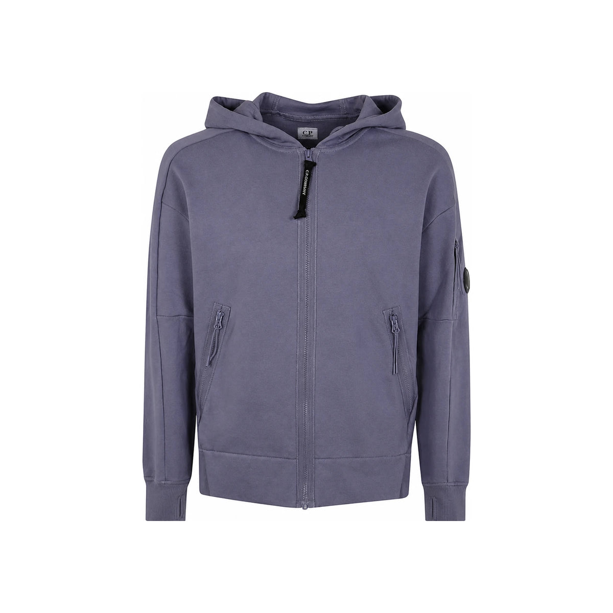 CP Company Diagonal Raised Fleece Full Zip Hoodie Sweatshirt