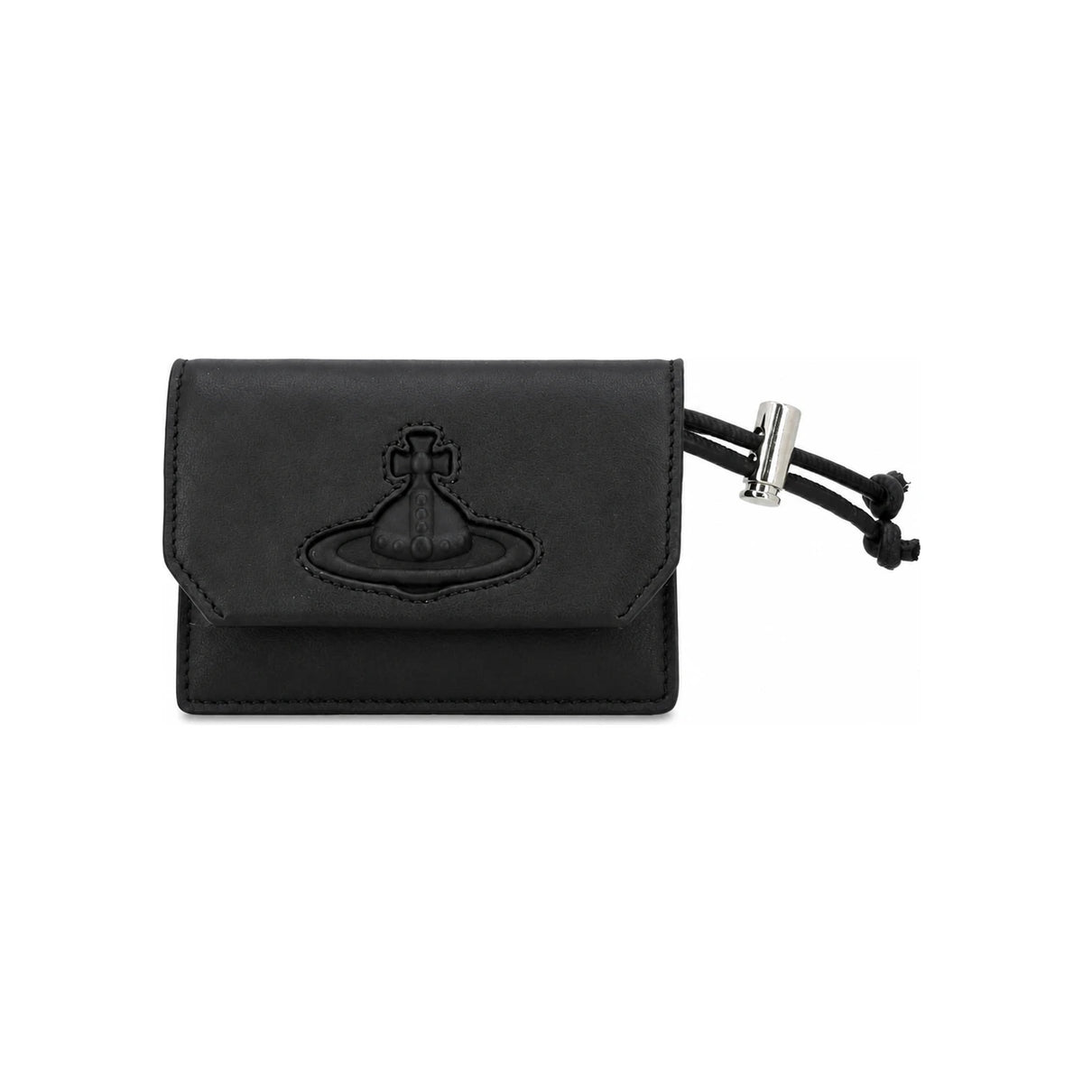 Vivienne Westwood Smooth Leather Strap Card Holder Wallet for Women