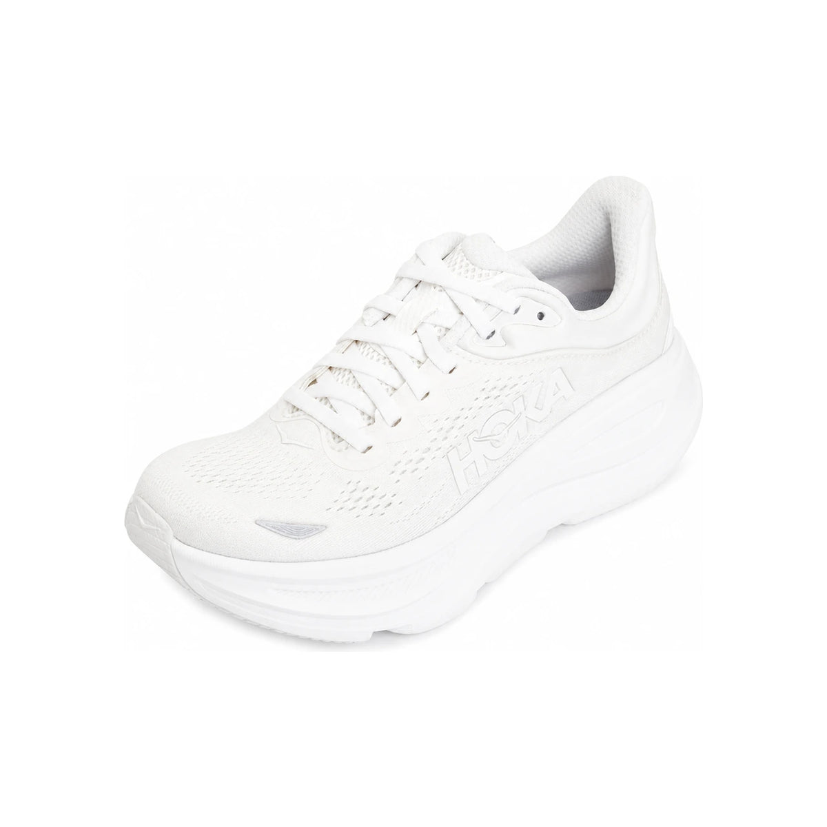 HOKA Bondi 9 Women’s Running Shoes Low-Top Sneakers White 1162012 WWH