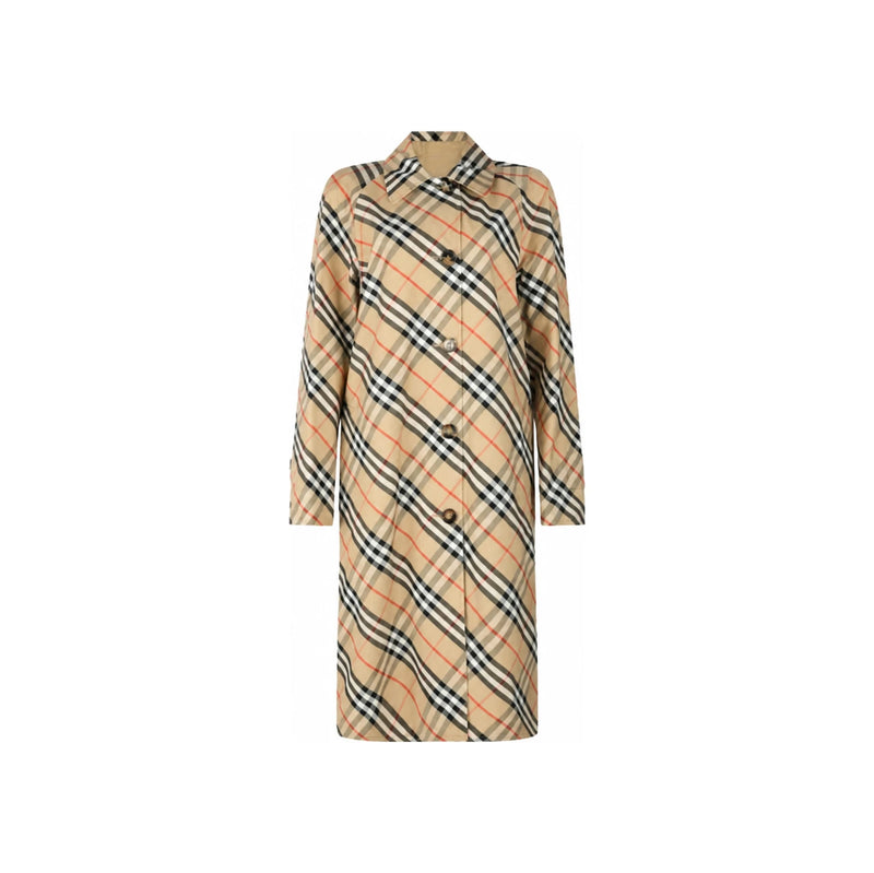 BURBERRY Reversible Long Gabardine Khaki Coat