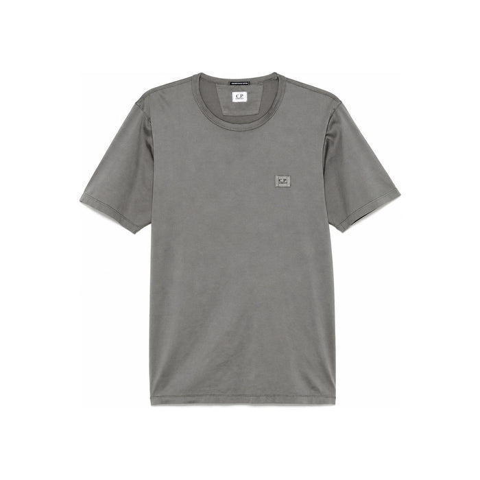 CP Company mercerized jersey logo patch short sleeve T-shirt