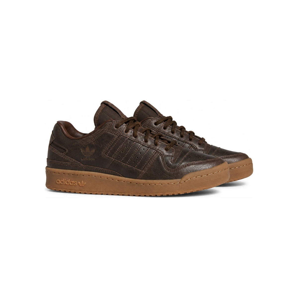 Adidas White Leather Low-Top Sneakers for Men JI3284 DOM
