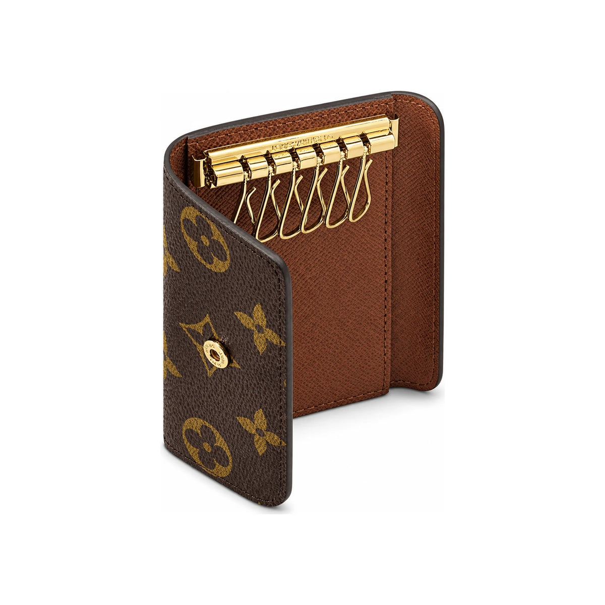 Louis Vuitton Monogram Canvas 6 Key Holder Card Wallet Unisex