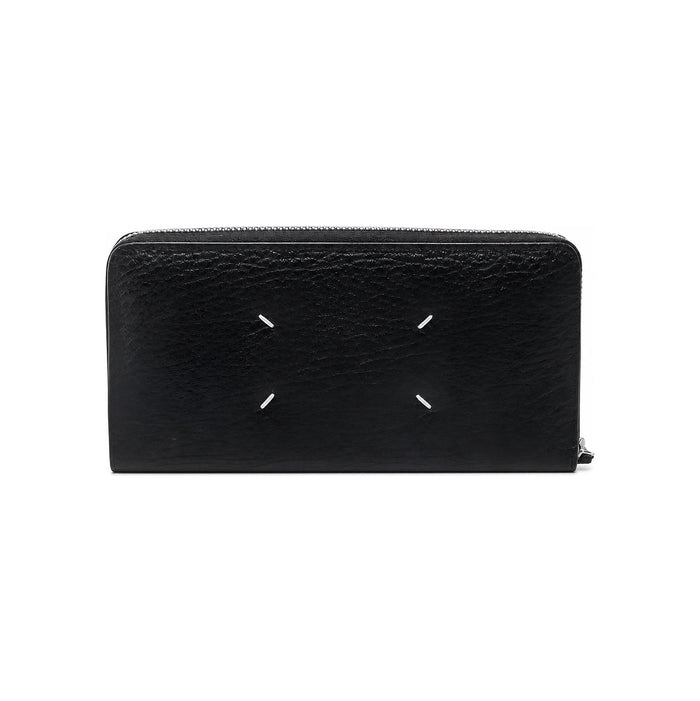 Maison Margiela Stitch Zip Long Wallet Black