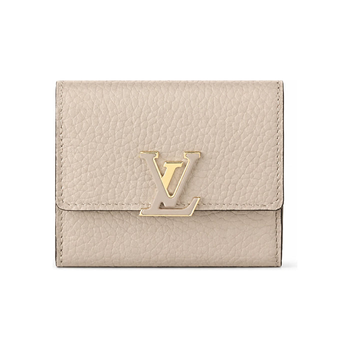 Louis Vuitton Capucines XS Wallet Galet Gray Small Bifold Wallet