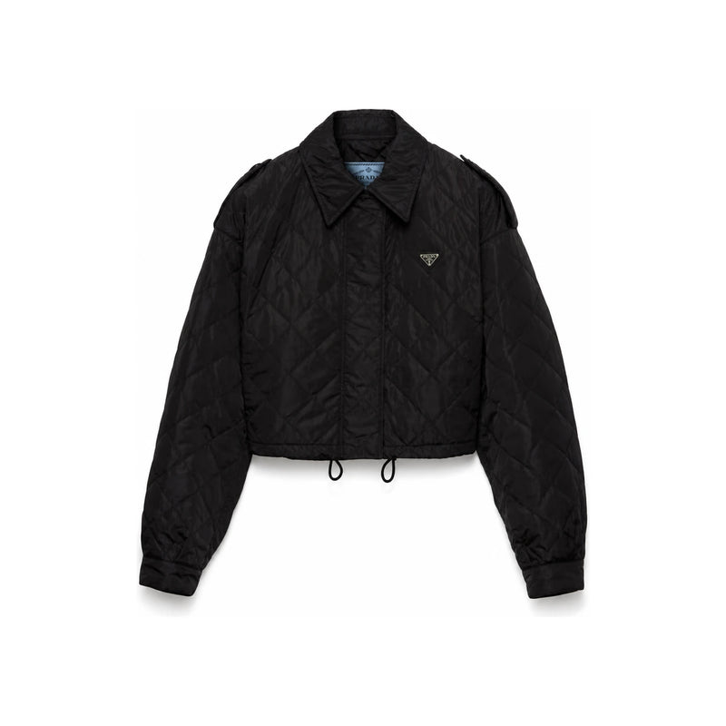 PRADA Black Re-Nylon Puffer Jacket with Triangle Logo 29C261 1WQ9 F0002