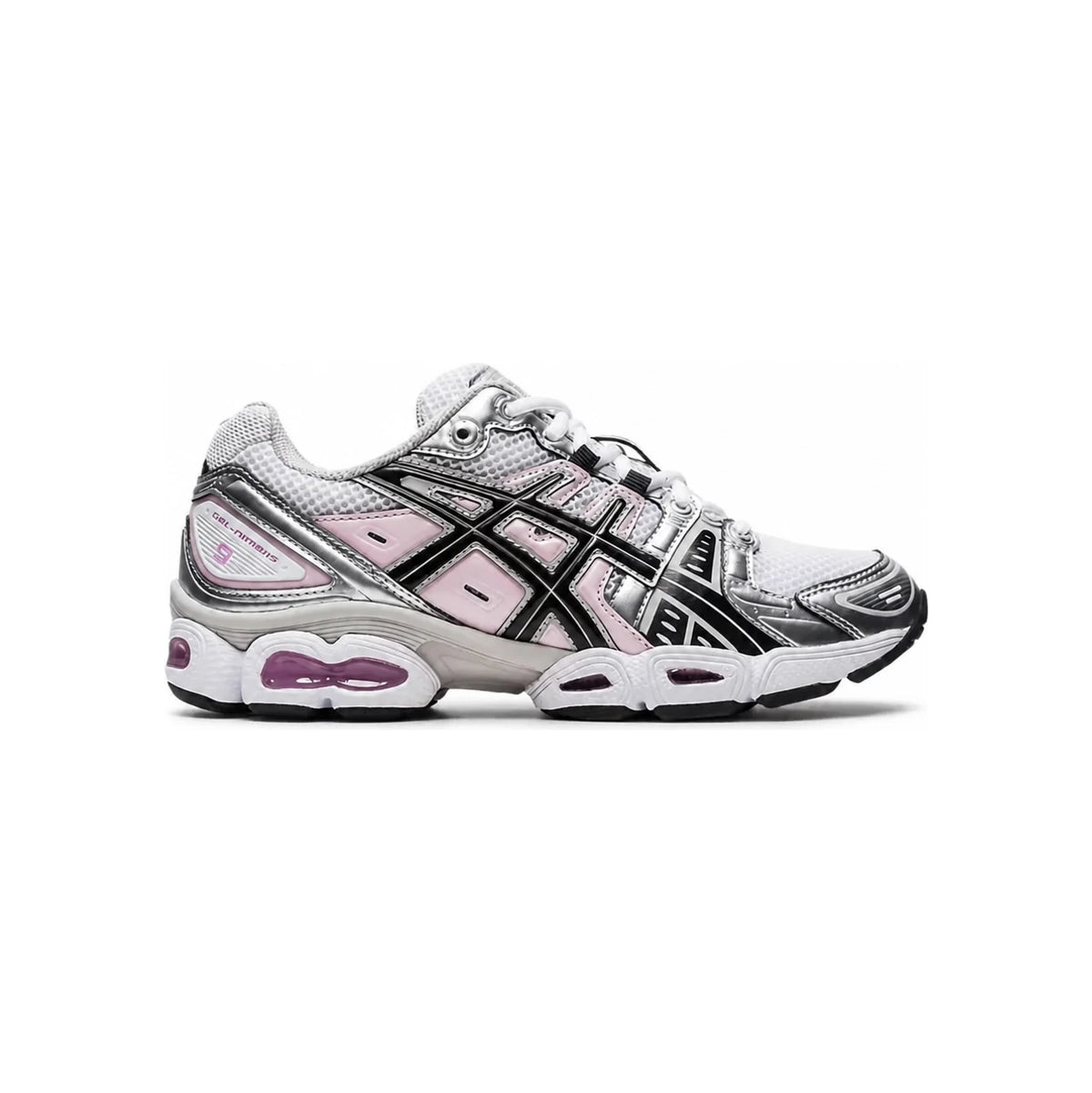 Asics GEL-Nimbus 9 White Black Pink Low-Top Sneakers 1202A278 103