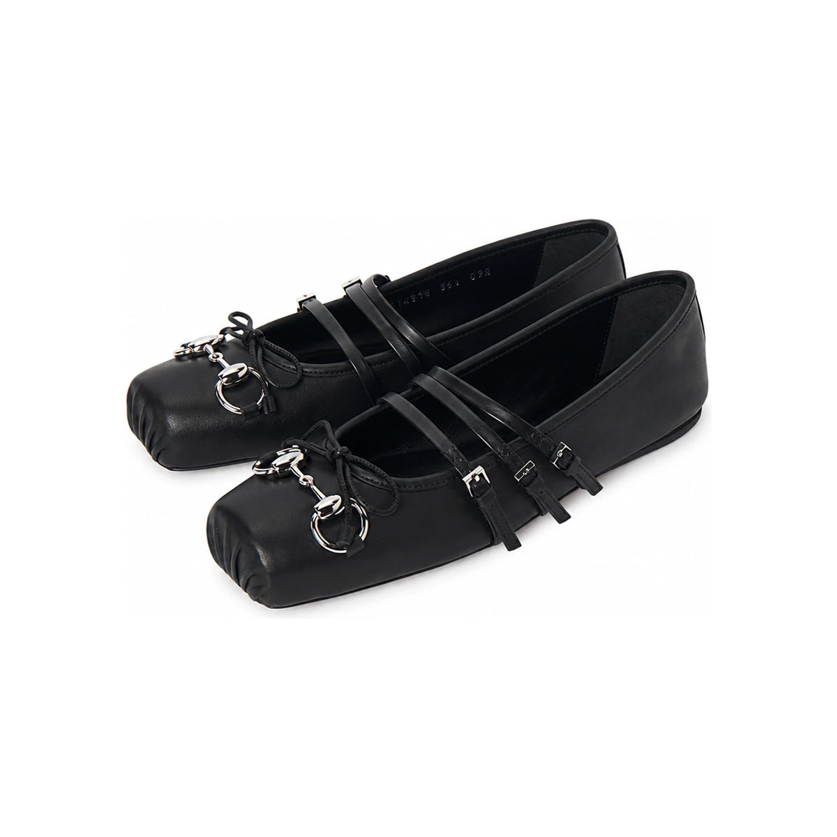 GUCCI Horsebit Leather Flats Black Women’s Flat Shoes