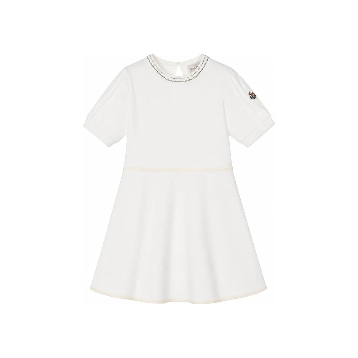 Moncler Kids Women’s White Midi Dress 8I000 08 89ALK 034