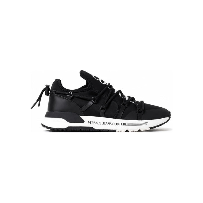Versace Black Leather Low-Top Sneakers 78YA3SA6ZSC 66899