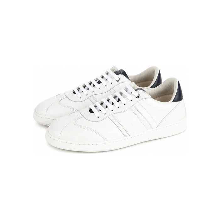 Ferragamo Achille Logo Sneakers White Navy Low-Top 0763468