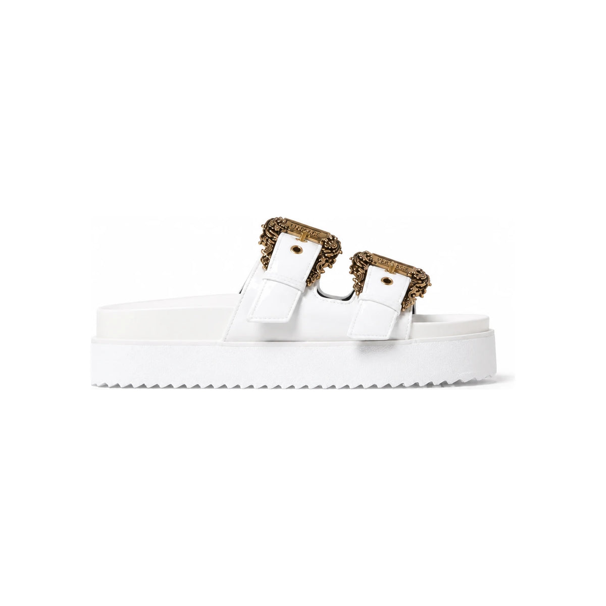 Versace Baroque Buckle Arizona Sandals 78VA3SM1 ZS539 003